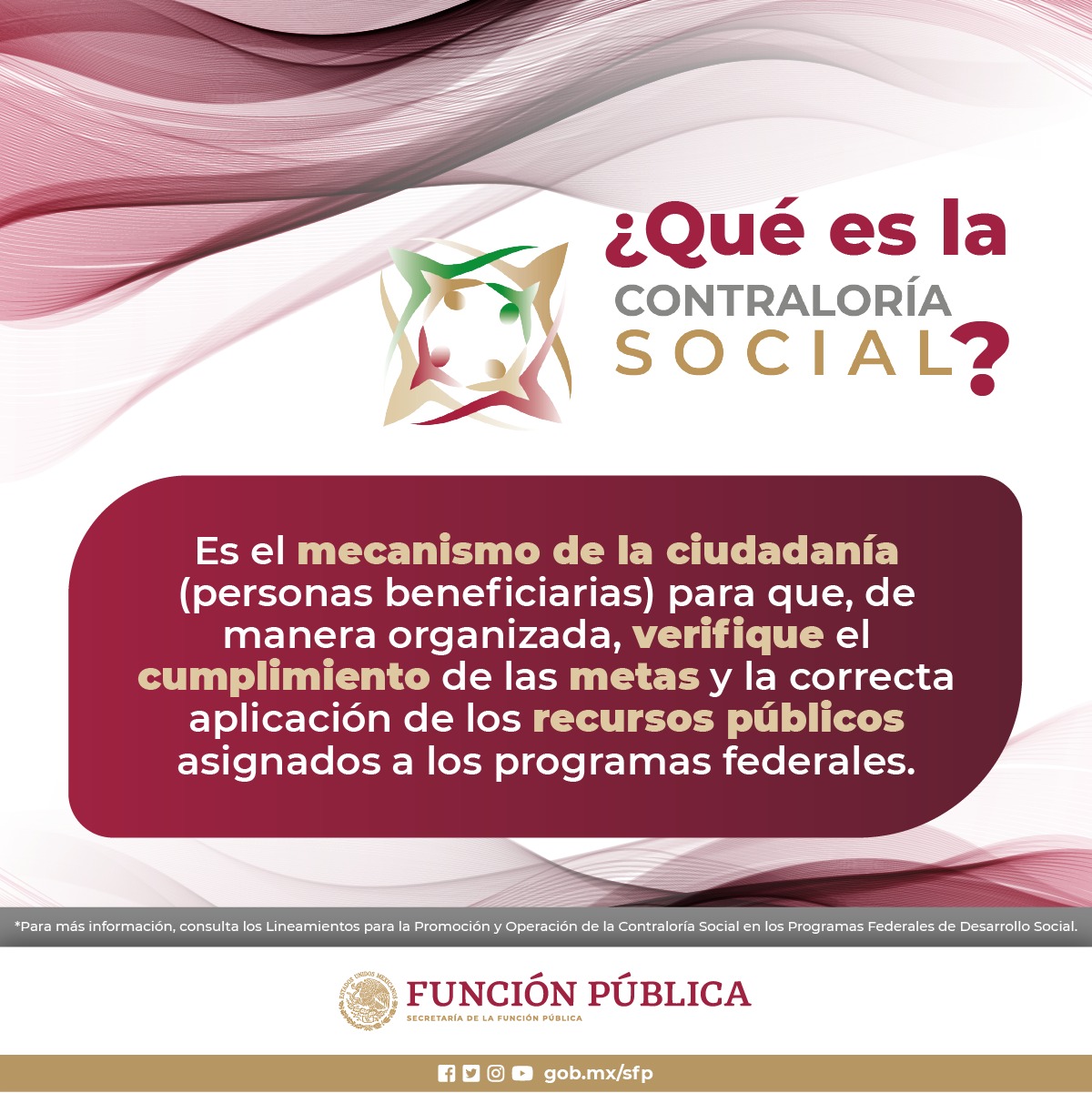 Es el mecanismo de la ciudadanía para que verifique el cumplimiento de las metas.